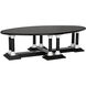 Desoto 66 X 38 inch Hand Rubbed Black and Solid White Coffee Table
