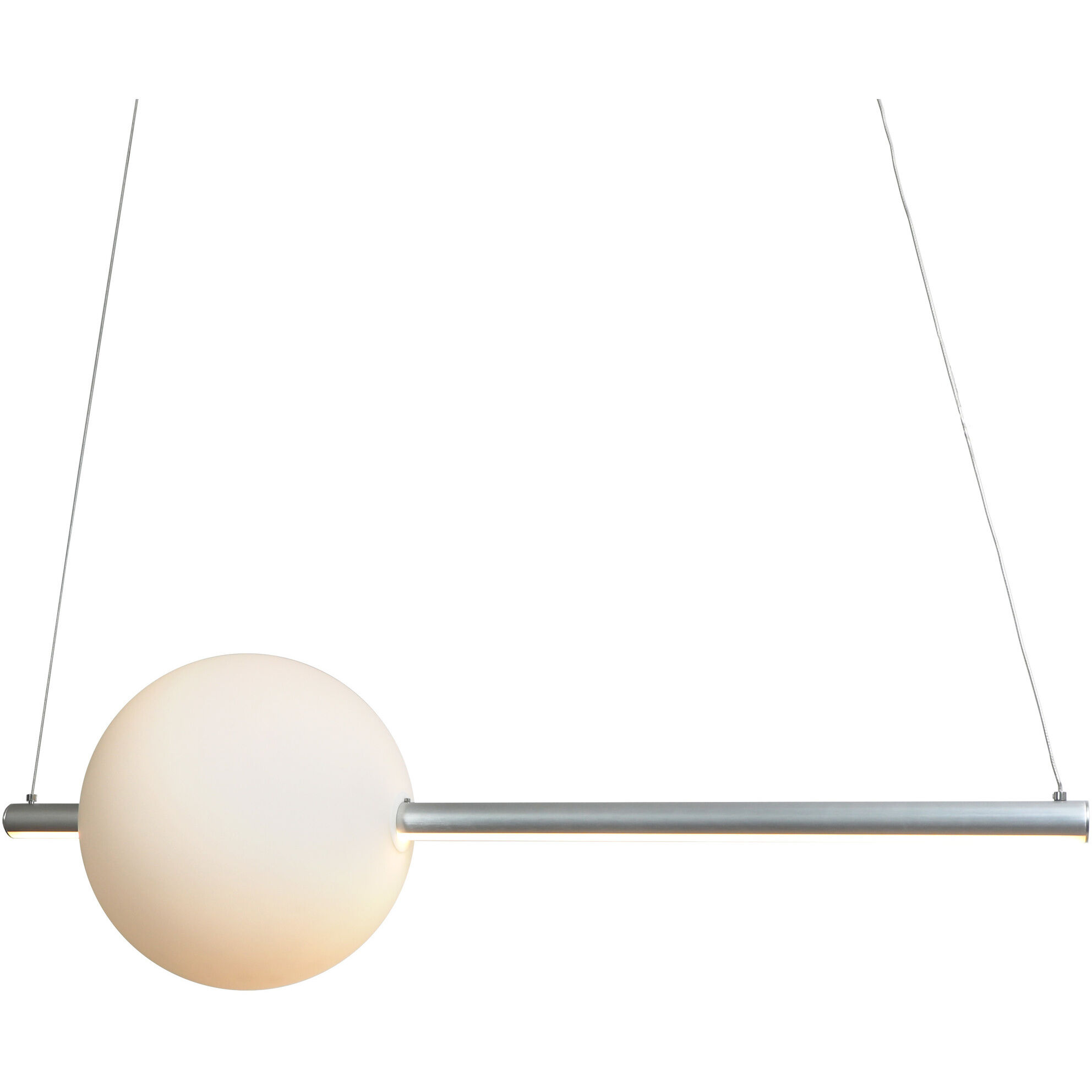 ORB LED 11 inch Brushed Aluminum Pendant Ceiling Light