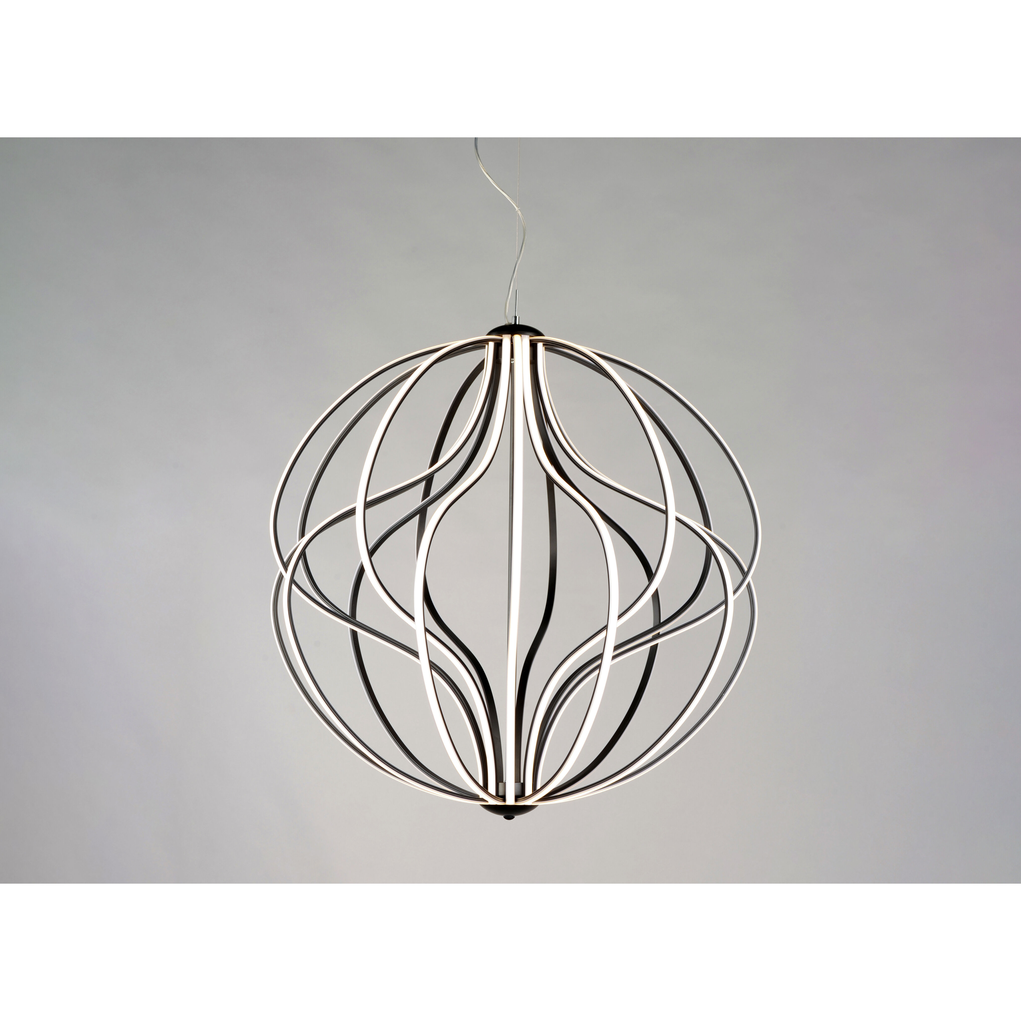 Aura LED 31 inch Black Single Pendant Ceiling Light