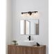 Bedminster 3 Light 24 inch Matte Black Vanity Light Wall Light