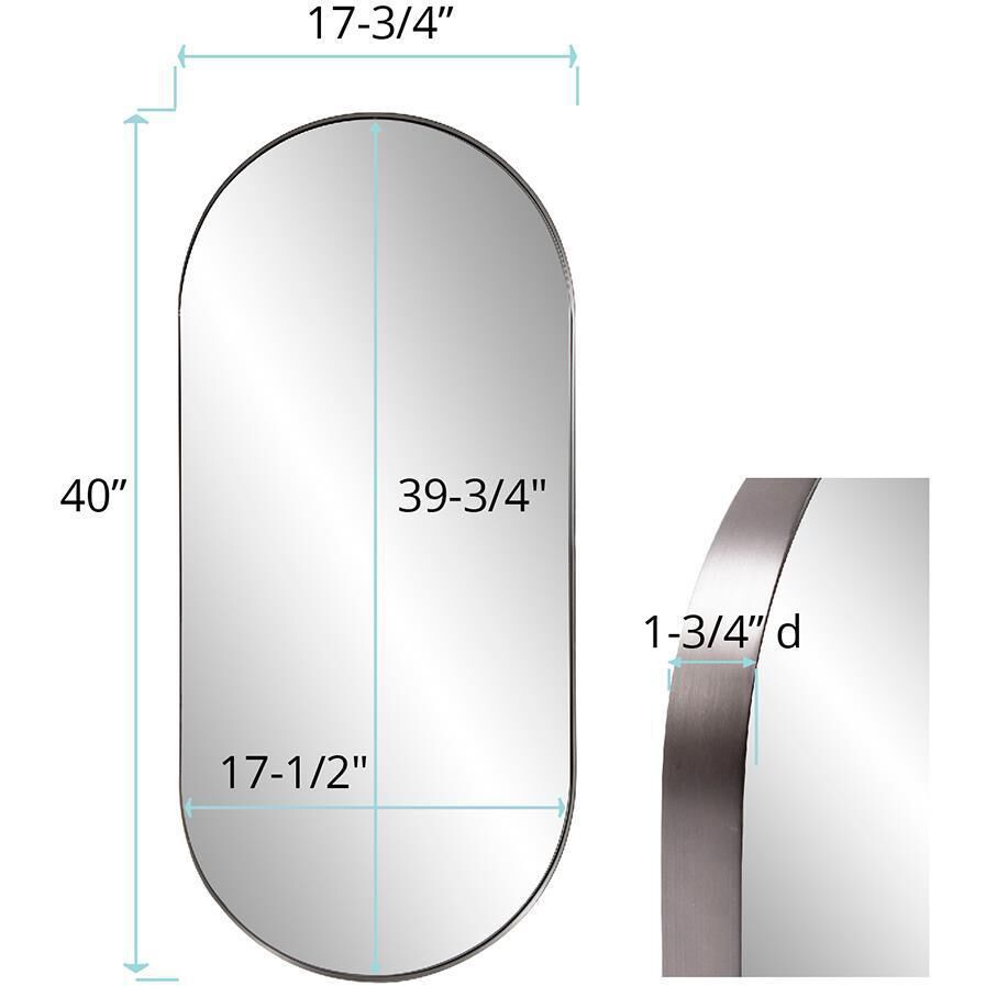 Steele 40 X 17.75 inch Silver Mirror