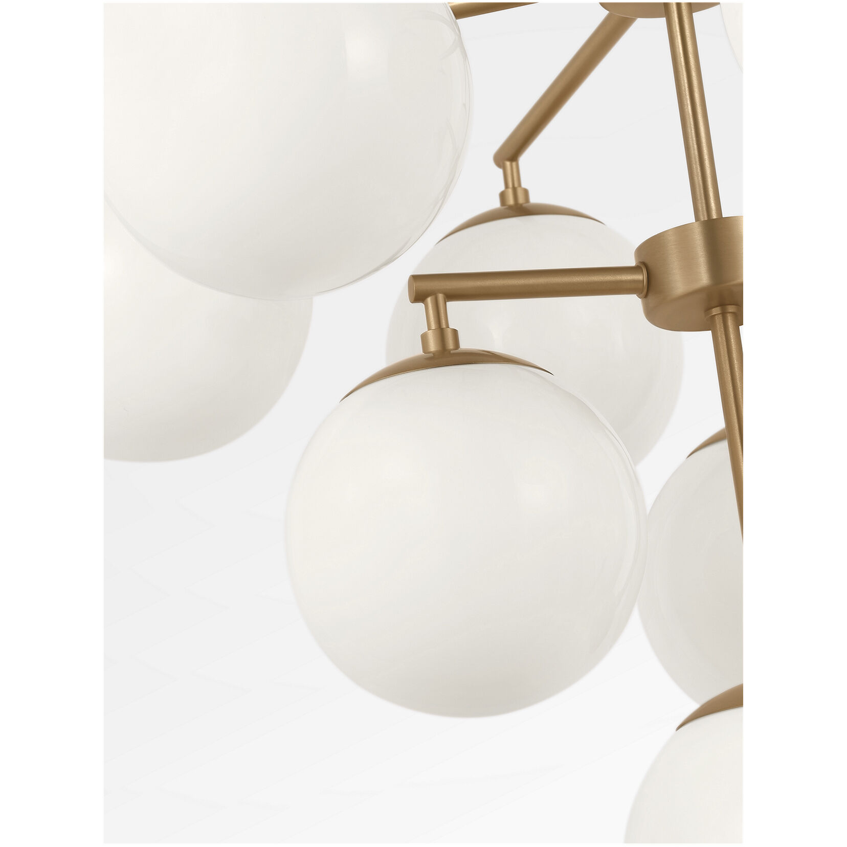 Nube LED 26 inch Satin Brass Chandelier Ceiling Light