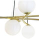 Perch 8 Light 41.25 inch Satin Brass Chandelier Ceiling Light