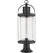 Roundhouse 1 Light 27 inch Black Outdoor Pier Mounted Fixture