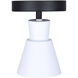 Radley 1 Light Black/White Track Lighting Ceiling Light