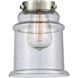 Franklin Restoration Canton 1 Light 6.5 inch Brushed Satin Nickel Mini Pendant Ceiling Light in Incandescent, Seedy, Franklin Restoration