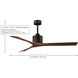Atlas Nan 42 inch Matte Black with Gray Ash Blades Ceiling Fan
