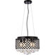 Tully 4 Light 13 inch Black Pendant Ceiling Light
