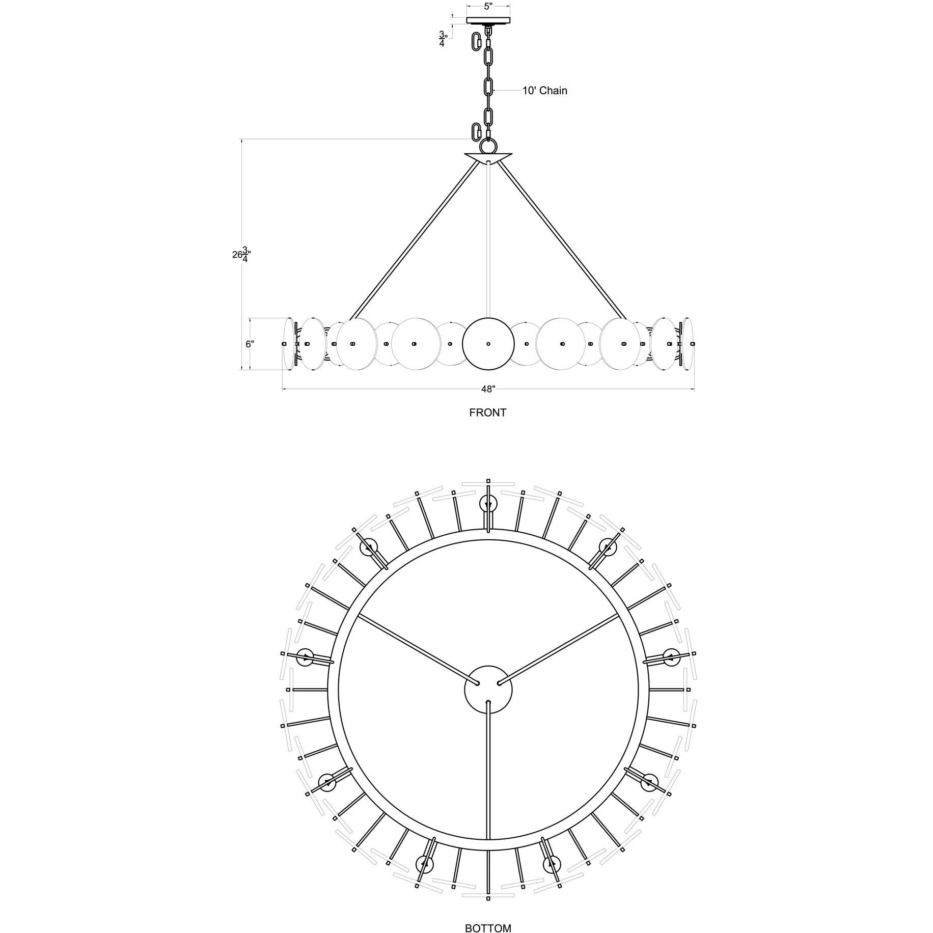 Cosmos 9 Light 48 inch Matte Black Chandelier Ceiling Light, Smithsonian Collaboration