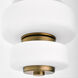 Favo 13.5 inch Brushed Brass Pendant Ceiling Light