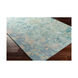Eden 36 X 24 inch Teal/Ice Blue/Sage Rugs, Wool and Viscose