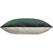 Olive 20 inch Hunter Green and Beige Indoor Pillow