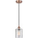Edison Cobbleskill 1 Light 5 inch Antique Copper Mini Pendant Ceiling Light