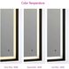 Dusk 36 X 36 inch Black LED Lighted Mirror, Vanita by Oxygen