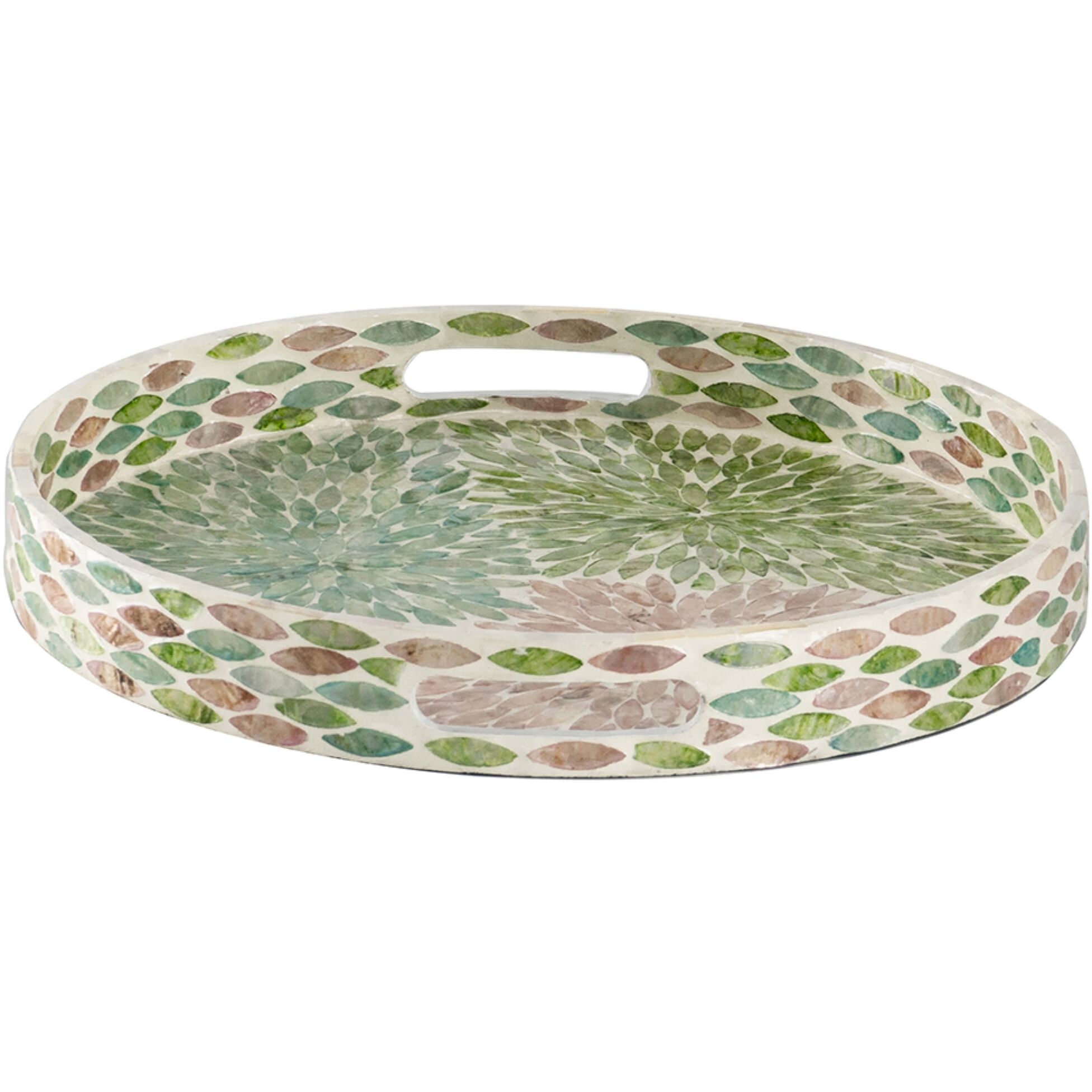 Anita Multi Color Tray, Round