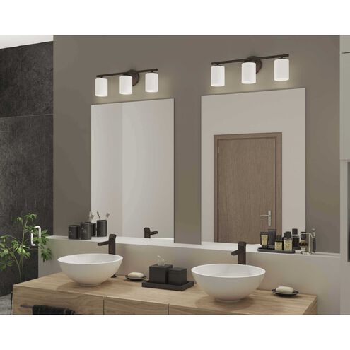 Replay 3 Light 22 inch Antique Bronze Bath Vanity Wall Light