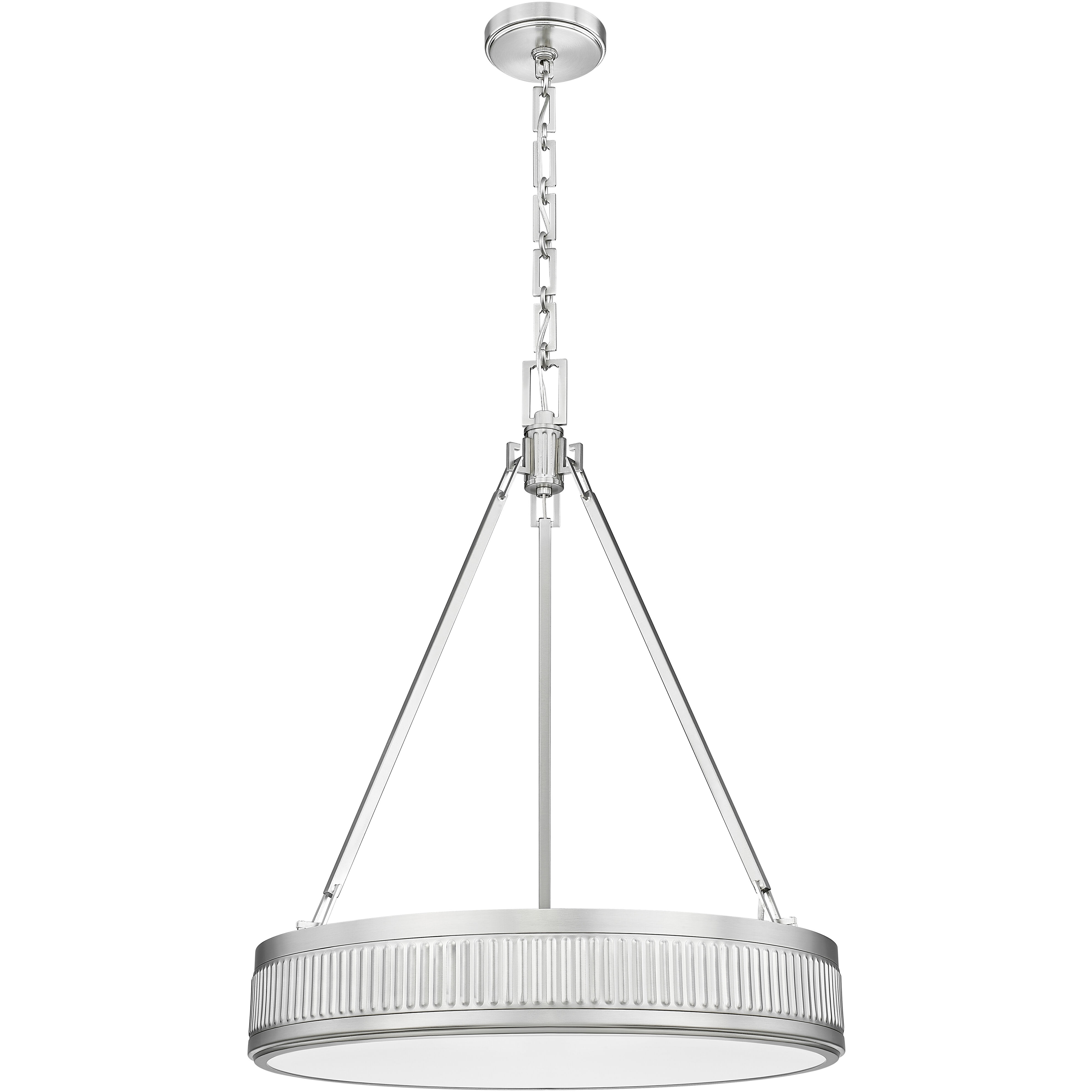 Quinn Pendant Ceiling Light in Satin Nickel