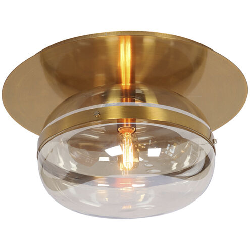 Nottingham 1 Light 13.75 inch Brass Flush Mount Ceiling Light, Medium