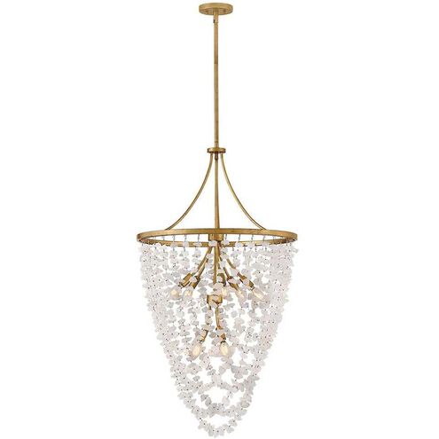 Myra 8 Light 24 inch Distressed Brass Chandelier Ceiling Light