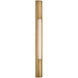 Ian K. Fowler Ellington LED 3 inch Hand-Rubbed Antique Brass Slimline Bath Light Wall Light