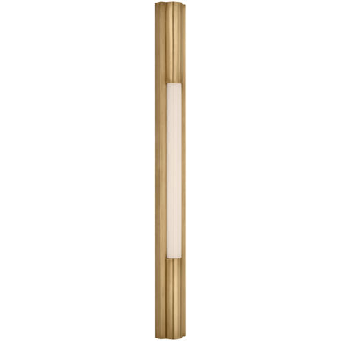 Ian K. Fowler Ellington LED 3 inch Hand-Rubbed Antique Brass Slimline Bath Light Wall Light