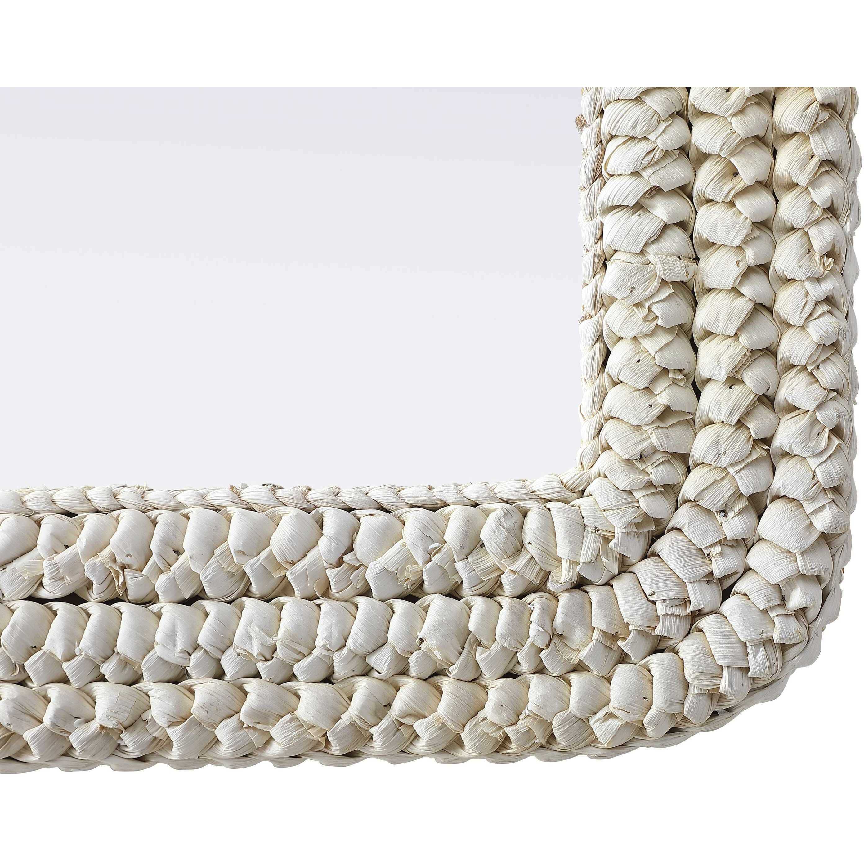 Marlowe 42 X 27 inch Linen White Mirror