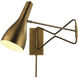 Lenz 1 Light 6 inch Antique Brass Wall Sconce Wall Light