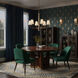Rockford 8 Light 32 inch Brontourage and Travertine Chandelier Ceiling Light