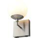 Globe LED 6 inch Satin Nickel Wall Sconce Wall Light