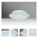 Sola 12 2 Light 12.5 inch Flush Mount Ceiling Light in Incandescent, Marble Glass