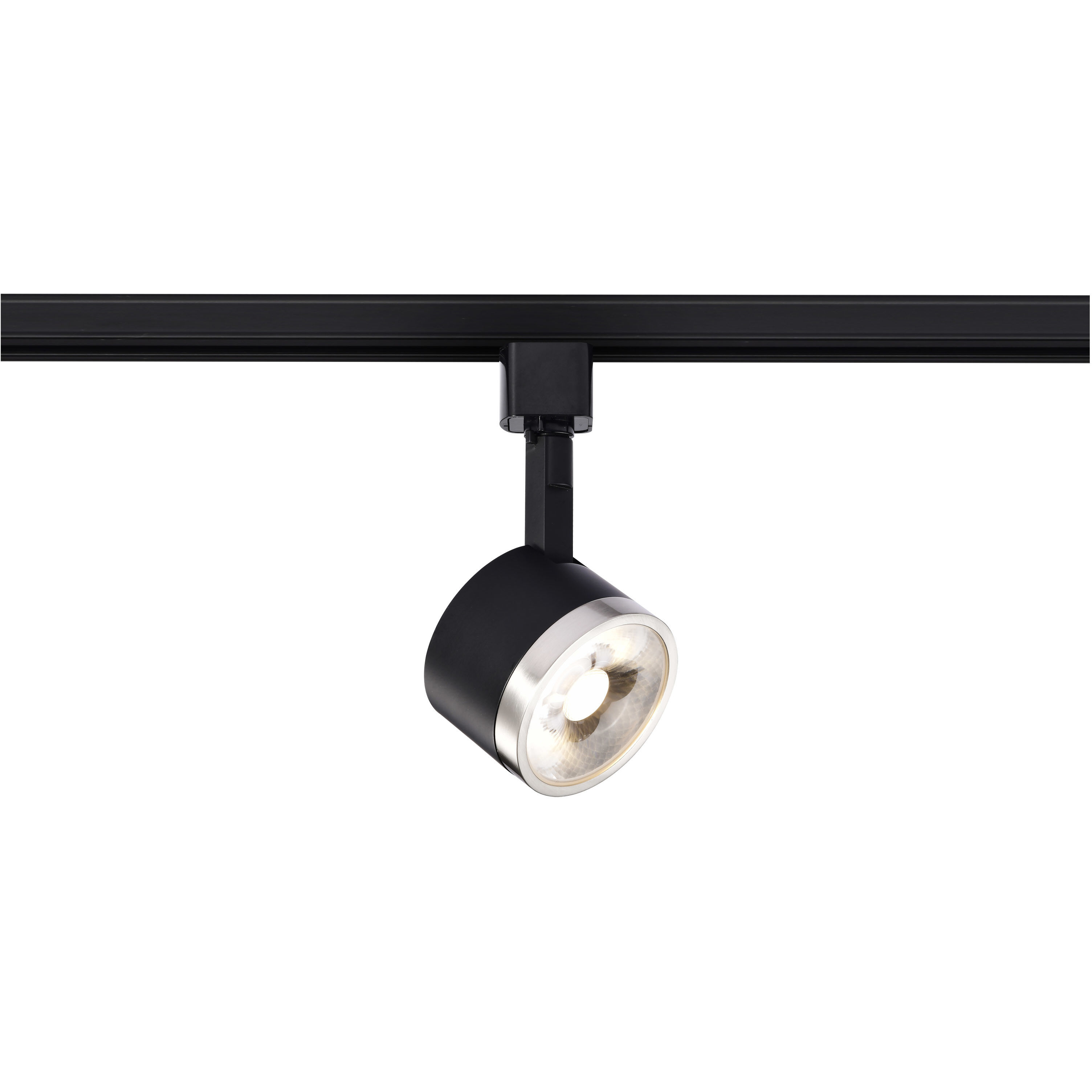 Brentwood 1 Light 120 Matte Black and Brushed Nickel Track Lighting Ceiling Light