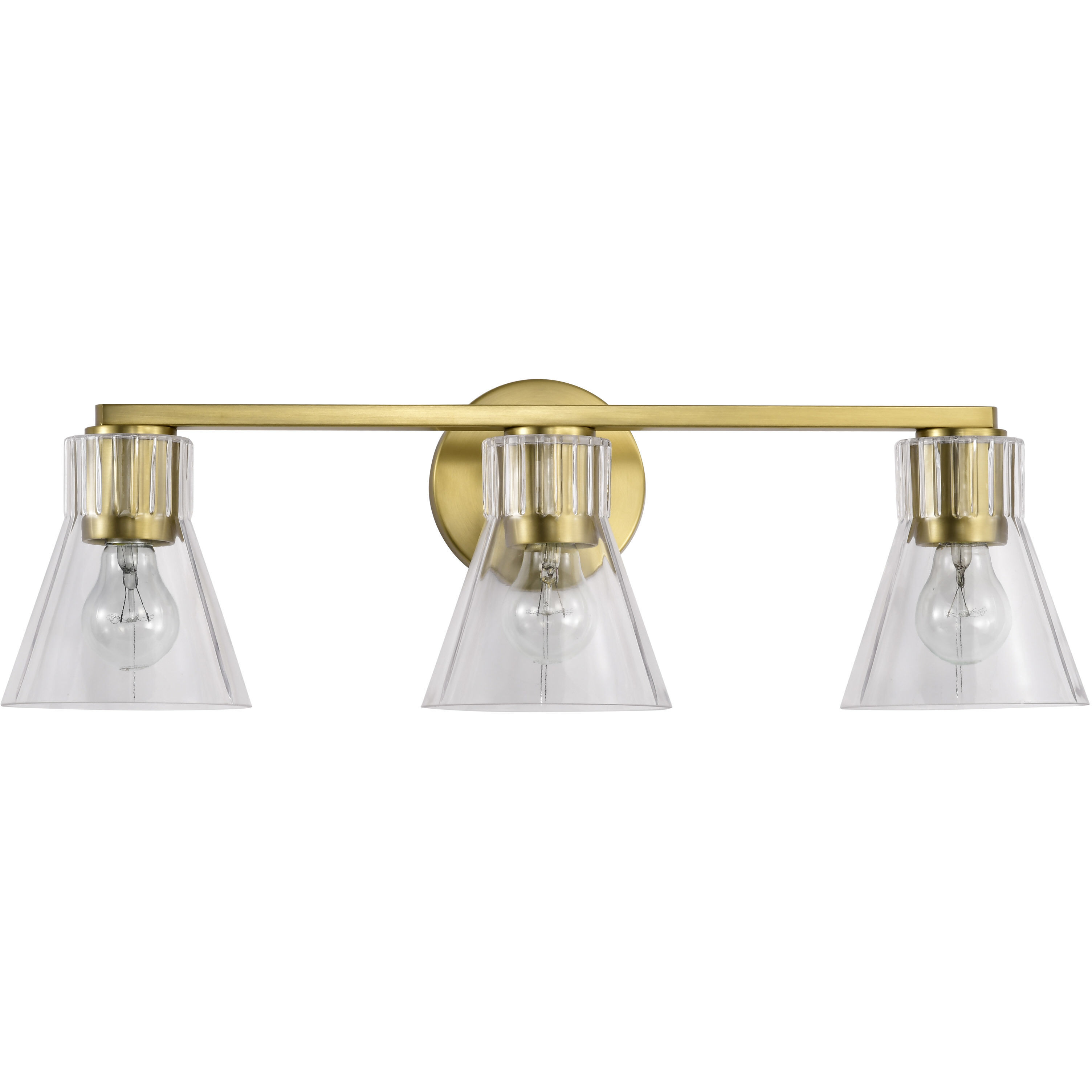 Gianna 24 inch Vintage Brass Vanity Wall Light