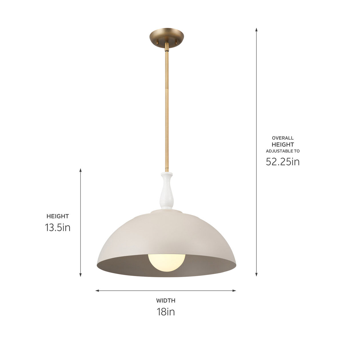 Homestead Fira 1 Light 18 inch Greige Pendant Ceiling Light, Fira