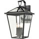 Sabana 4 Light 21 inch Black Outdoor Wall Sconce