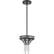 Fantania 2 Light 8 inch Matte Black Mini Pendant Ceiling Light