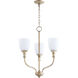 Richmond 3 Light 18 inch Aged Silver Leaf Chandelier Ceiling Light
