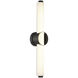 Santoro LED 25 inch Black Vanity Light Wall Light