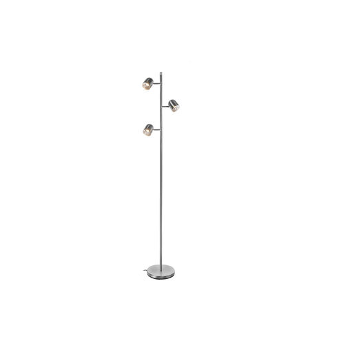 Tiara 63 inch 5.00 watt Brushed Nickel Floor Lamp Portable Light