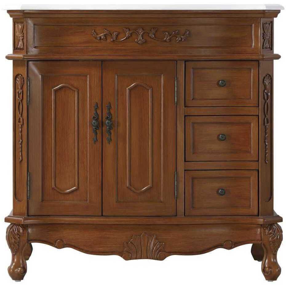 Danville 36 X 36 inch Teak Bathroom Vanity Cabinet