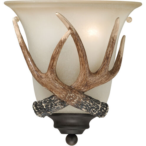 Yoho LED 9 inch Black Walnut Wall Light