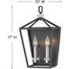 Stinson 2 Light 10 inch Black with Polished Nickel Indoor Wall Sconce Wall Light