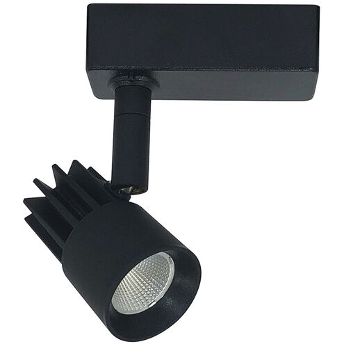 Aiden 1 Light Black Track Head Ceiling Light in 3000K, H-Style