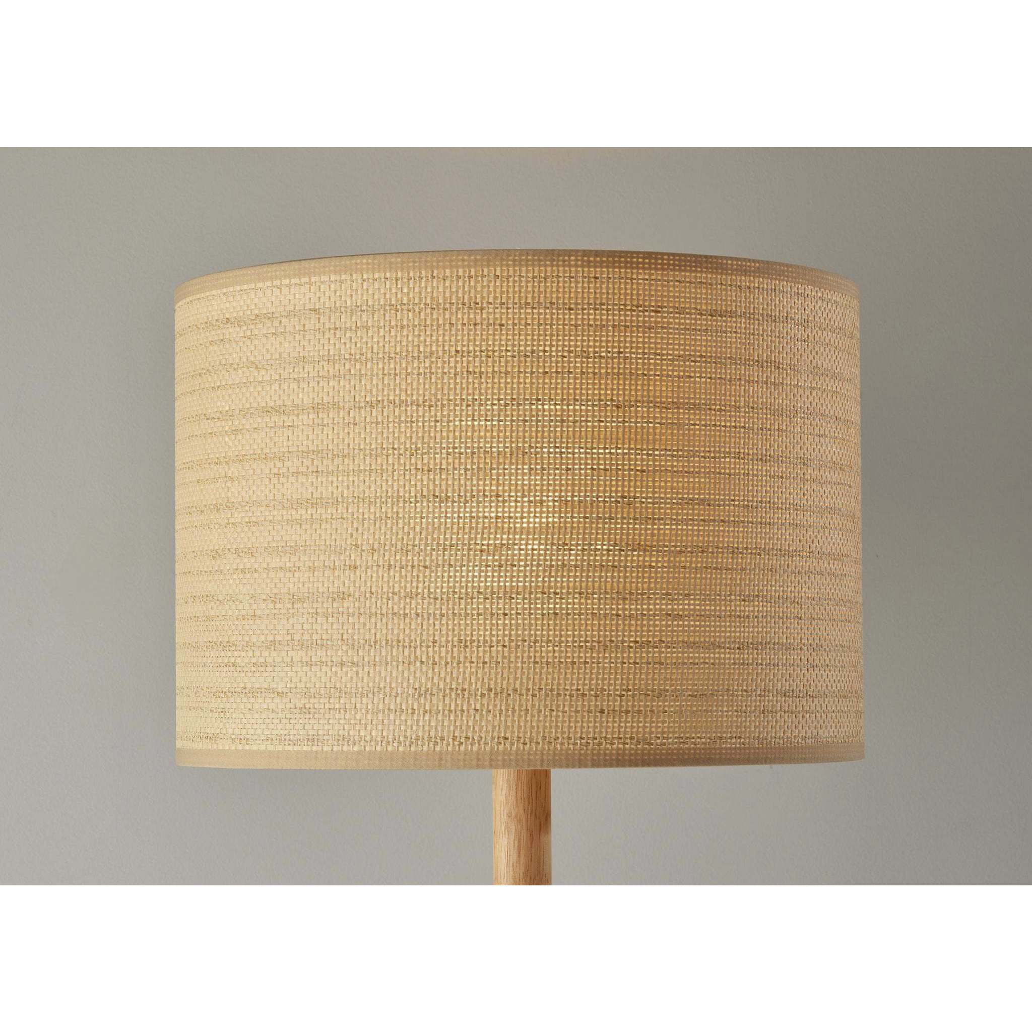 Ellis 21 inch 60.00 watt Natural Table Lamp Portable Light in Natural Woven with Beige Trim 