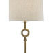 Germaine 34 inch 150 watt Antique Brass Table Lamp Portable Light