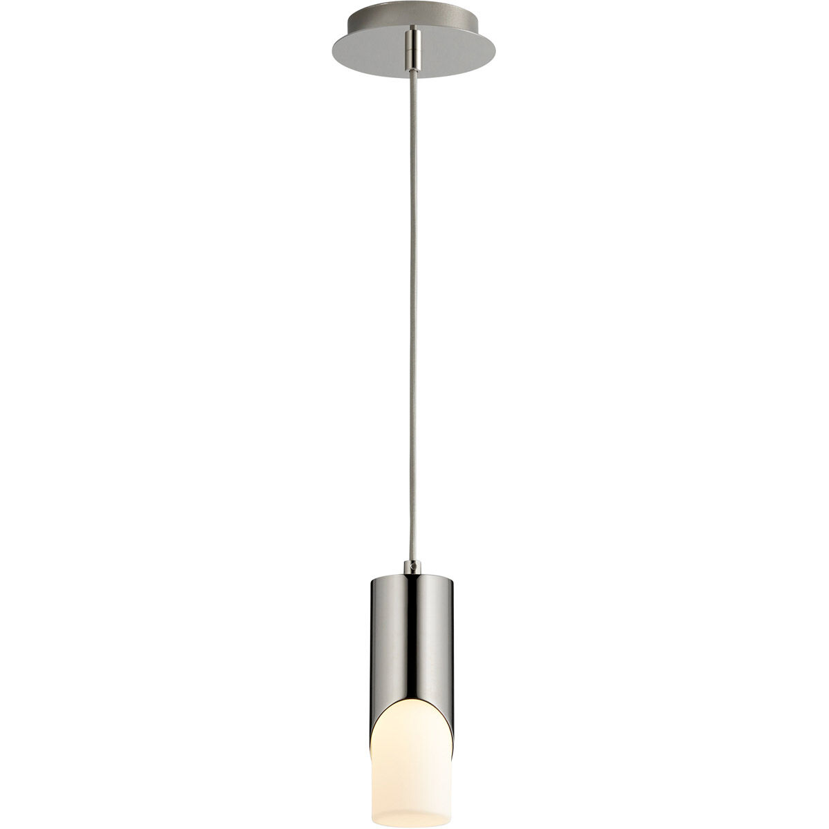 Ellipse LED 3 inch Polished Nickel Pendant Ceiling Light