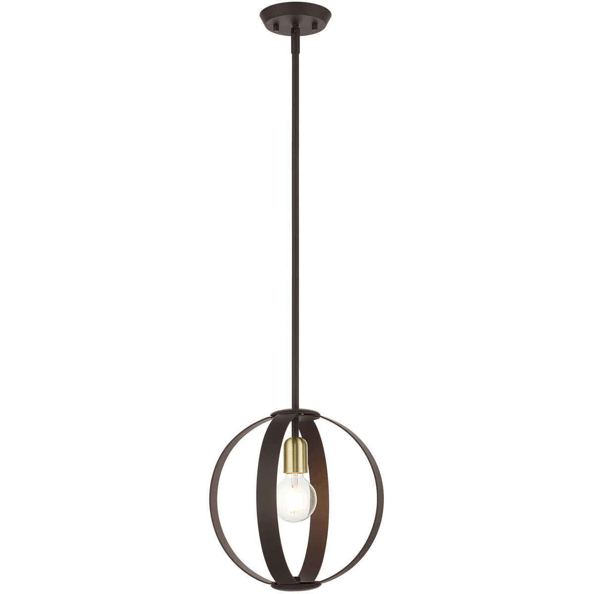 Modesto 1 Light 12.25 inch Bronze Pendant Ceiling Light