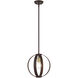 Modesto 1 Light 12.25 inch Bronze Pendant Ceiling Light