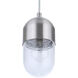 Pill 1 Light 4.25 inch Brushed Polished Nickel Mini Pendant Ceiling Light