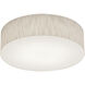 Anton 1 Light 15 inch Jute Flush Mount Ceiling Light