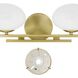 Julep LED 16 inch Brushed Gold Vanity Light Wall Light